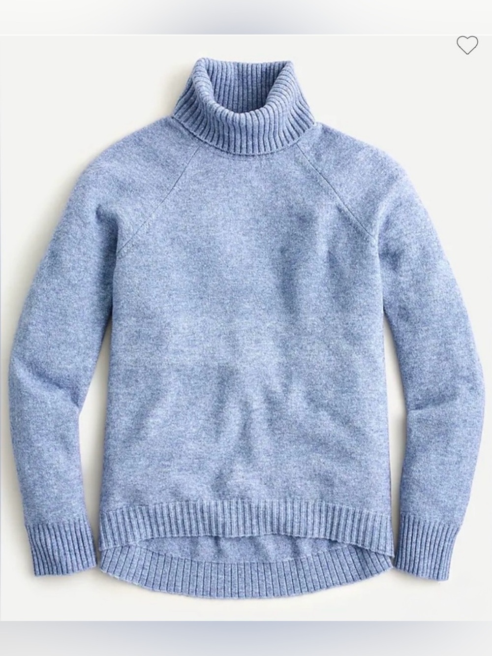 J.Crew Supersoft Yarn Turtleneck Sweater Blue Alpaca Blend Size L